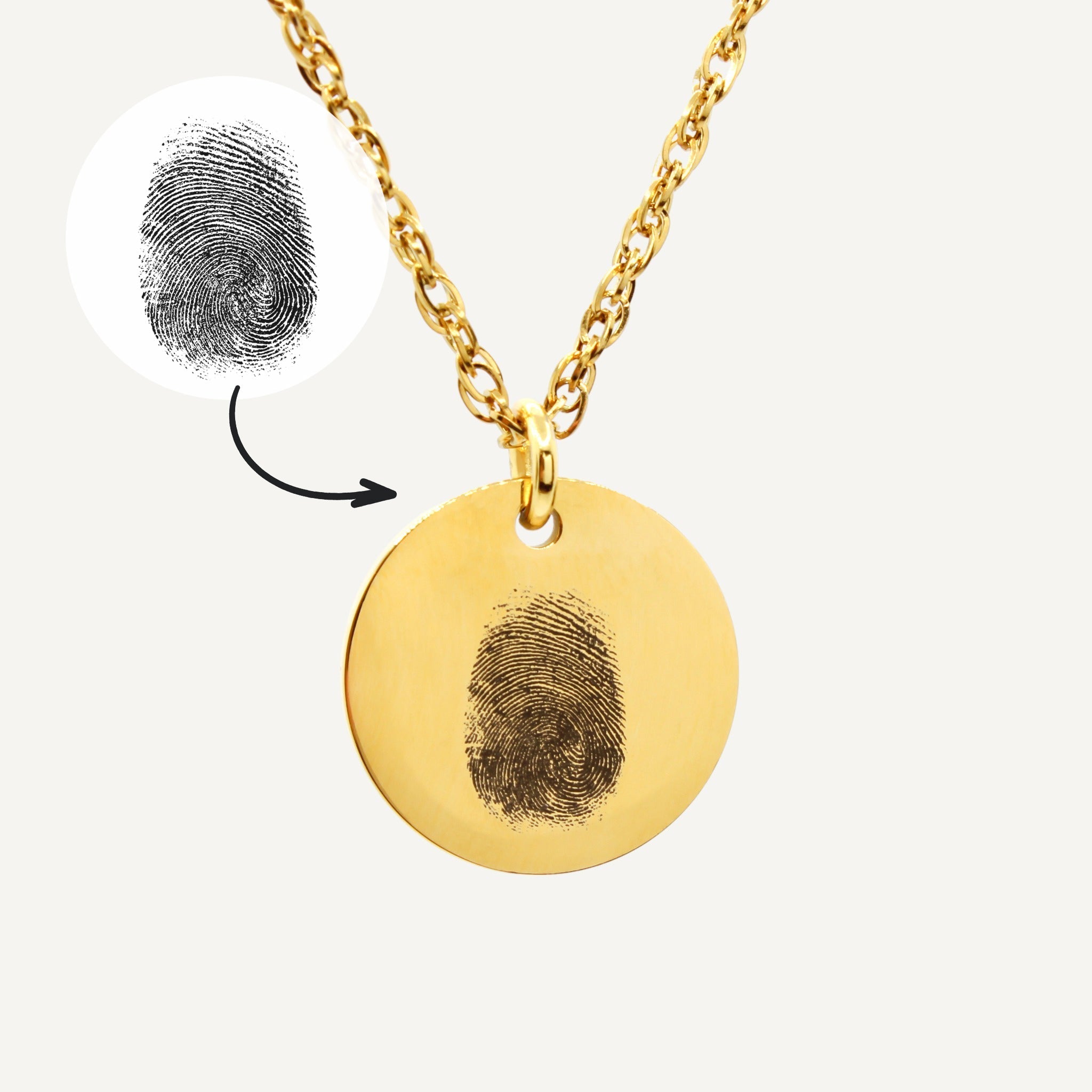 Collier Empreinte digitale